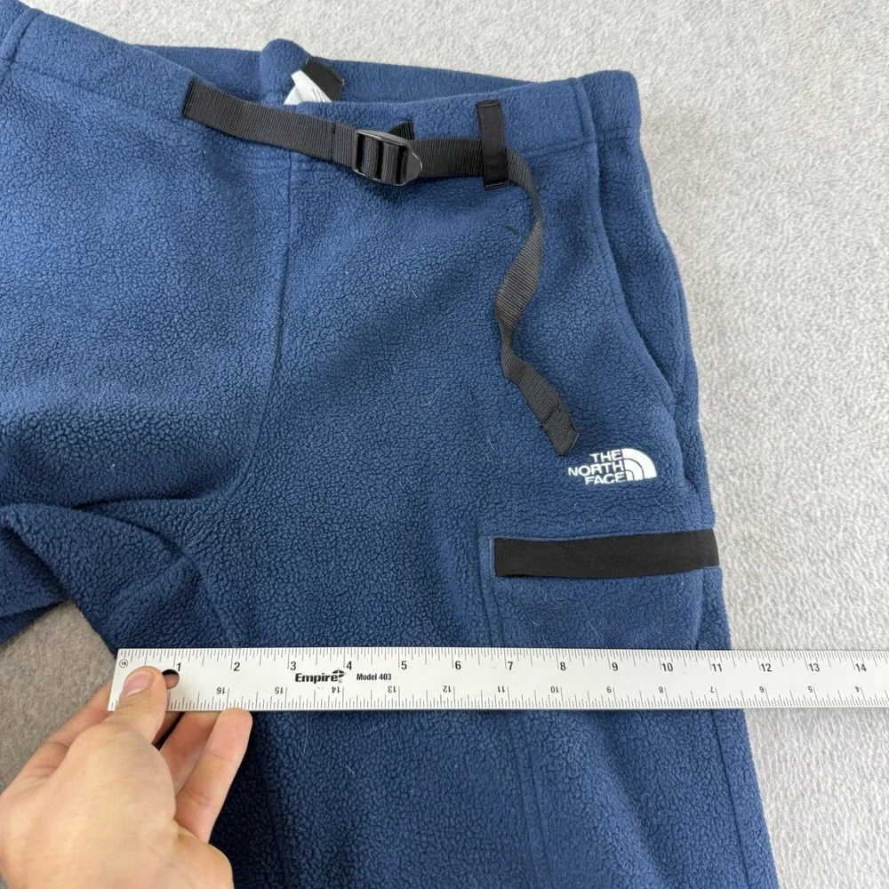 North Face Alpine Polartec 200 Fleece Pants Belted Blue Men's Size Small S